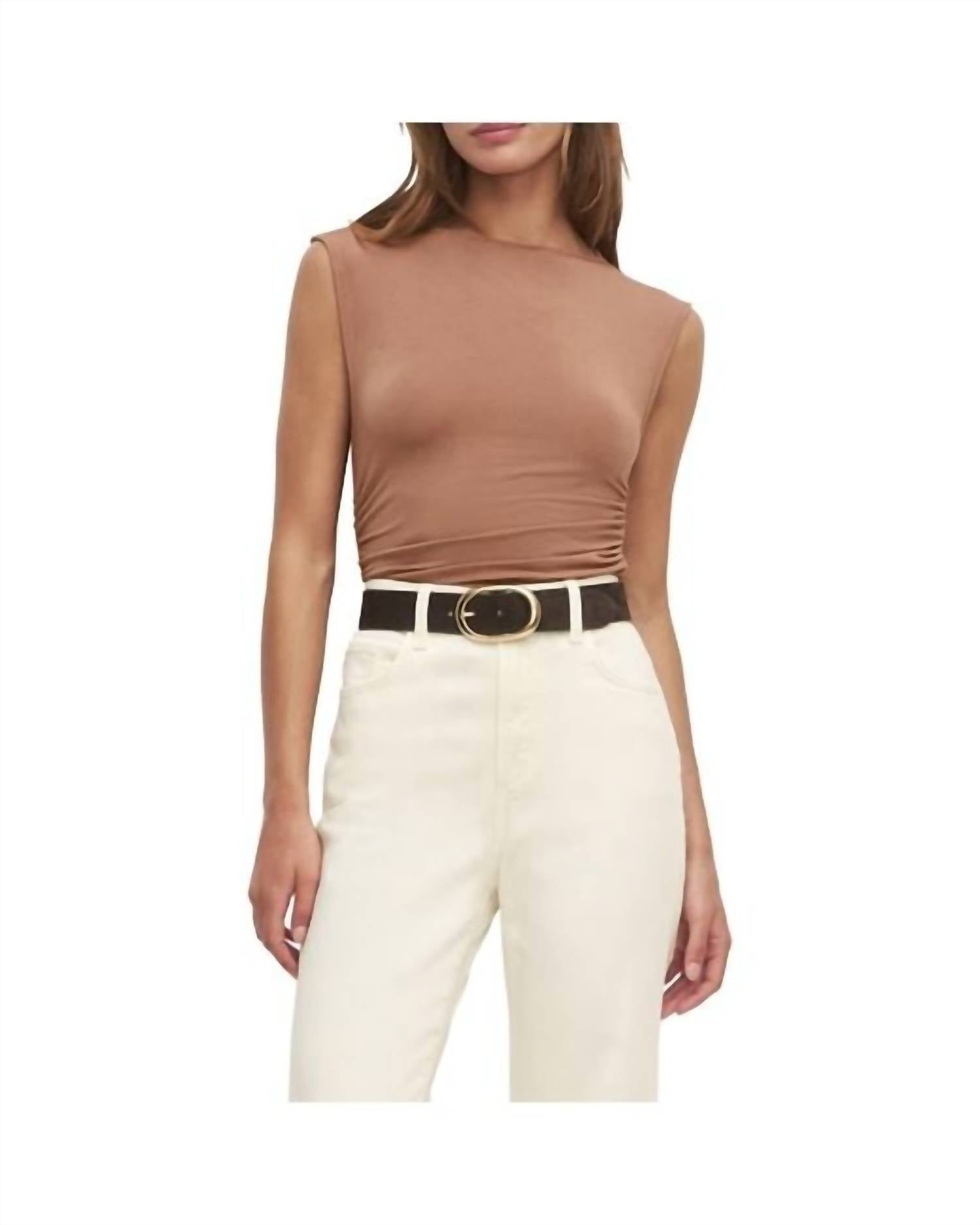 Favorite Daughter The Limitless Top in beige - women's t-shirt