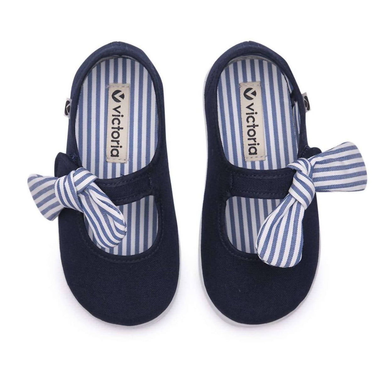 Victoria - Girls' Slip On Canvas Bow Shoes