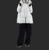 Laminar oversized coat