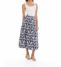 Allison Avery - Mabel Printed Midi Skirt in damask by Allison