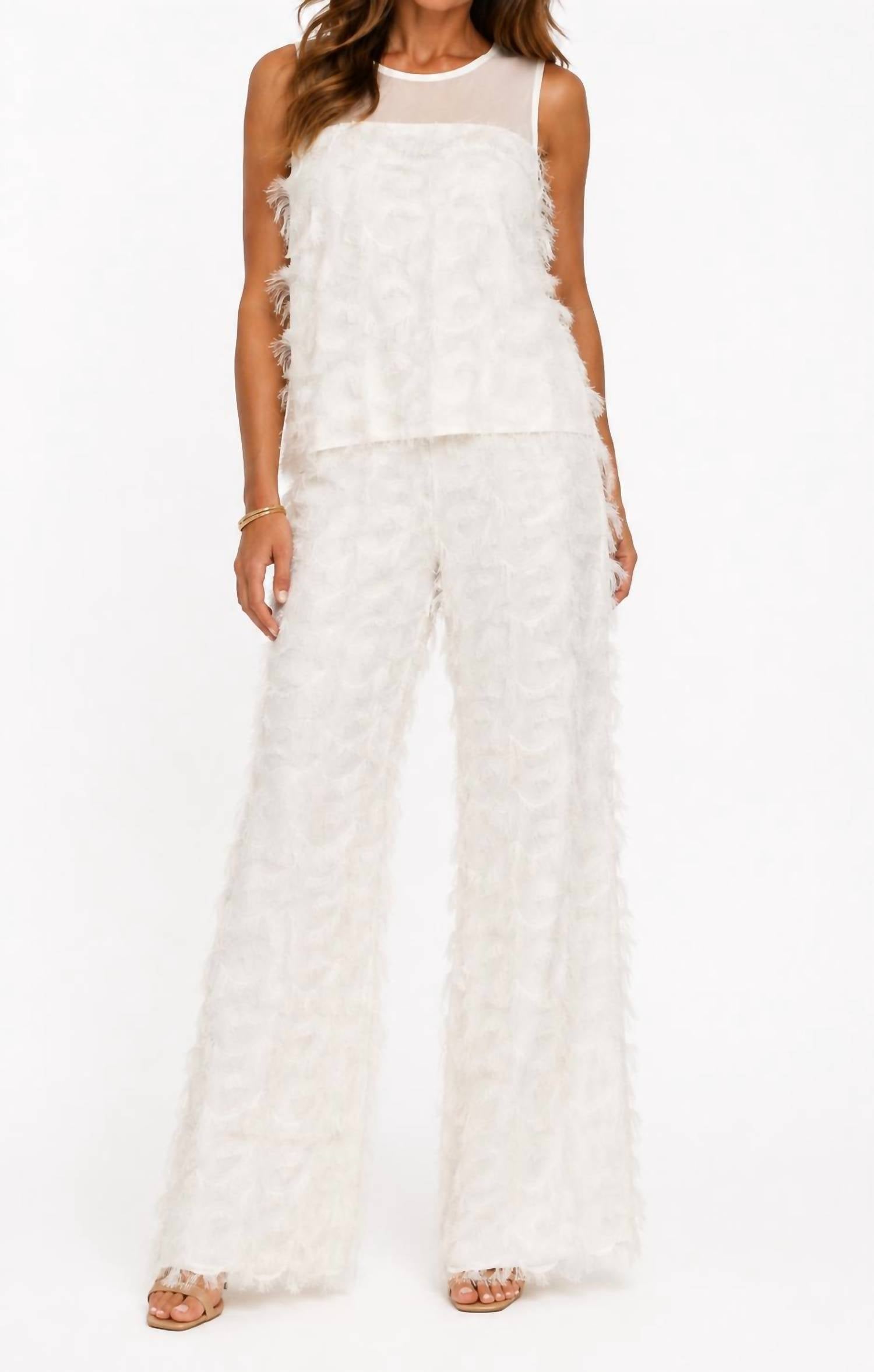 Ic Collection - Eyelash Wide Leg Pant