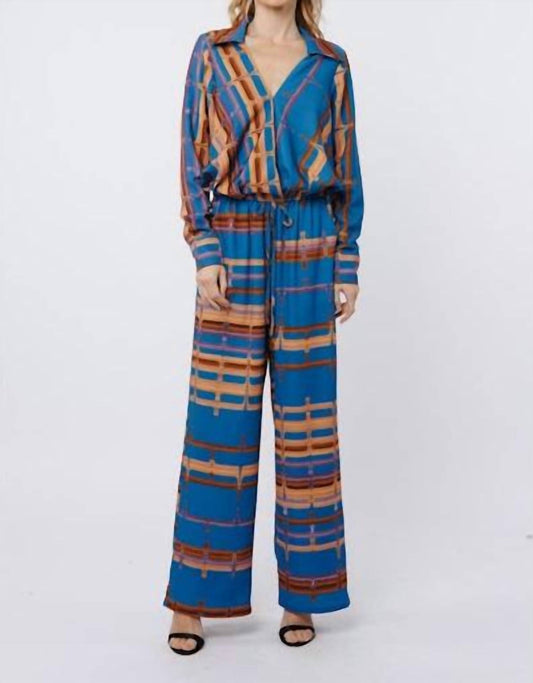 Ciebon - Abstract Stripe Drawstring Pant