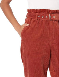 Blanknyc - Rib Cage Corduroy Paper Bag Pants with Belt in Keep It Up Women's Clothing Keep It Up