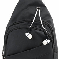 Selini New York - Unisex Crossbody Travel Sling Bag Adjustable Strap, Multi-pocket