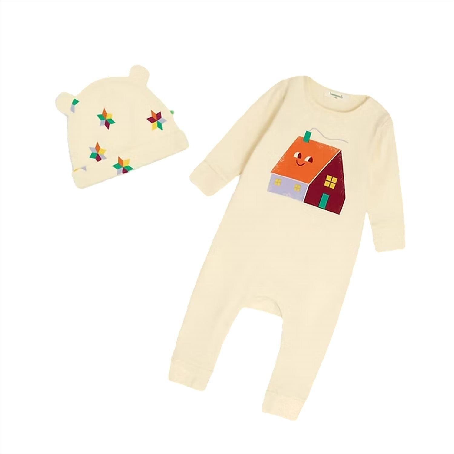 The Bonnie Mob - Kids Bayley Berry Cosy Cabin & Hat Set Playsuit