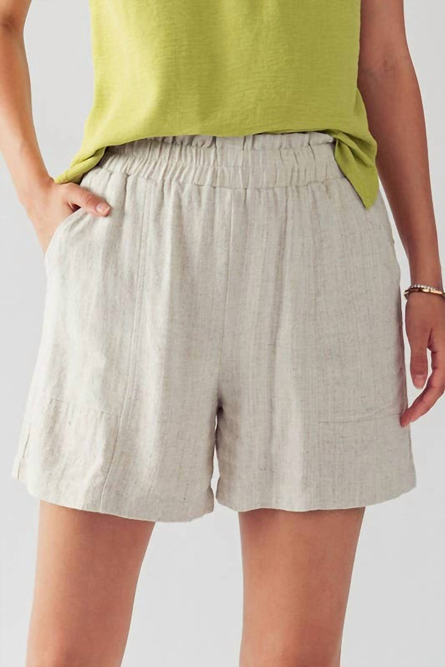 Urban Daizy - Anette Elastic Waistband Linen Short