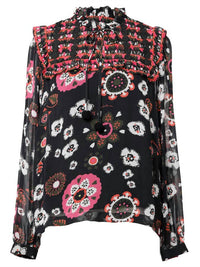 Emily Lovelock - Daisy Floral Print Blouse