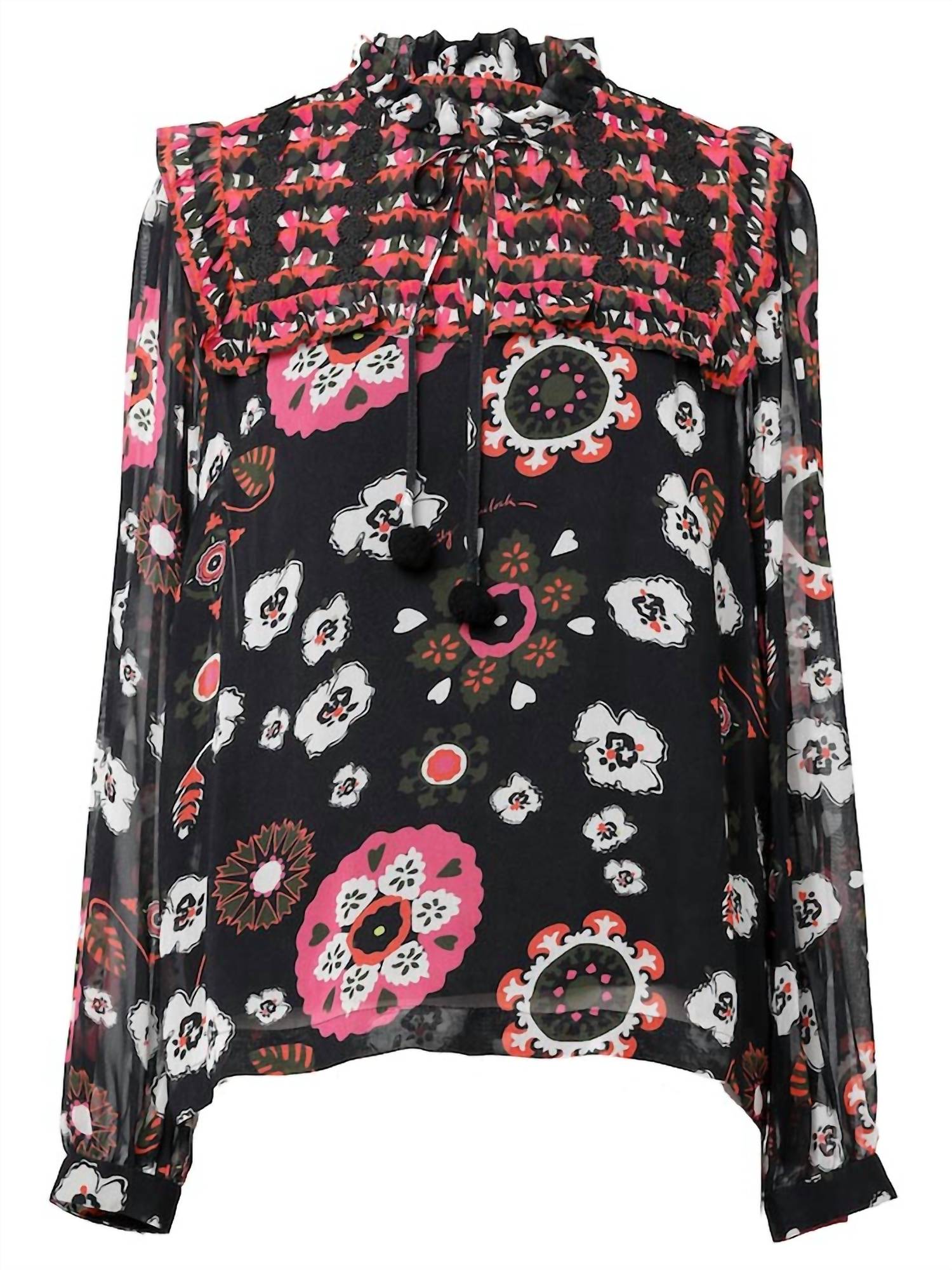 Emily Lovelock - Daisy Floral Print Blouse