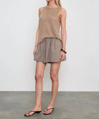 Enza Costa - Linen Open Knit Tank Top