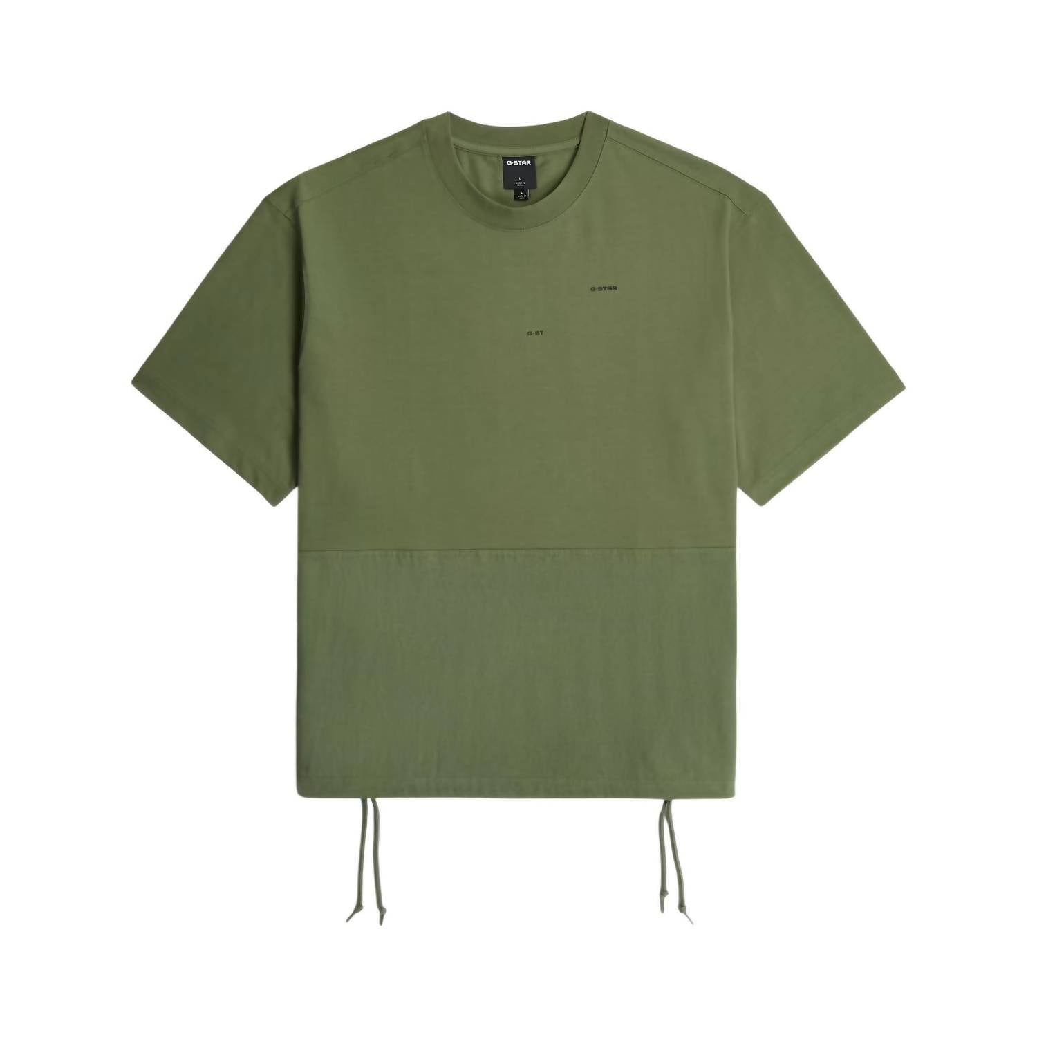 G-Star Woven Mix Boxy T-shirt in green - men's t-shirt - view 4