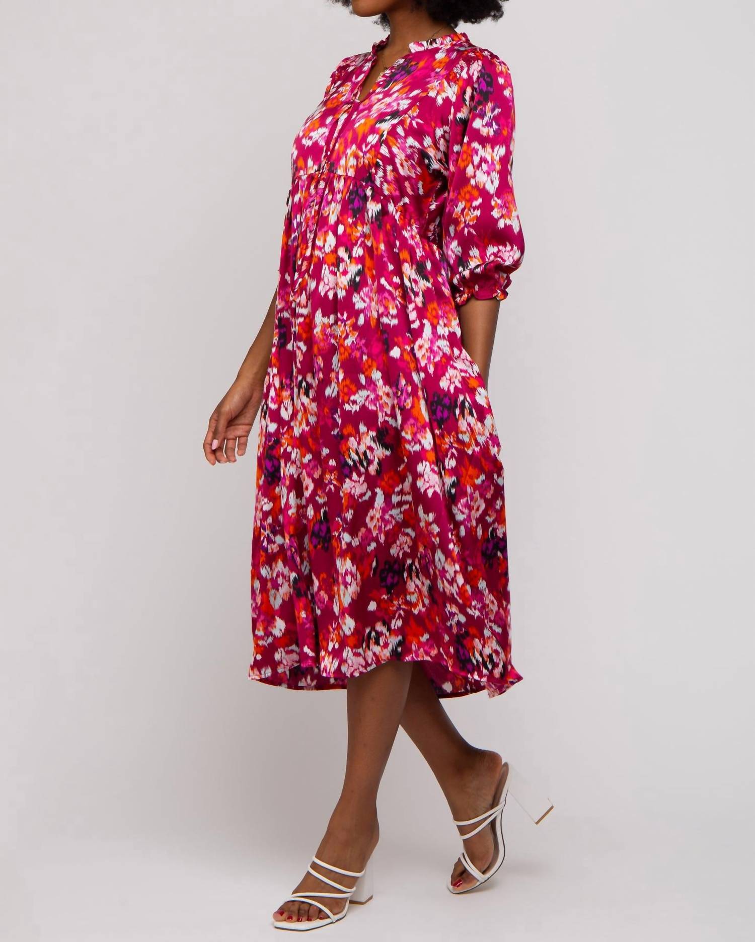 Umgee - Pembrooke Knit 3/4 Sleeve Dress