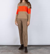 Vilagallo - Pullover Color Block Sweater