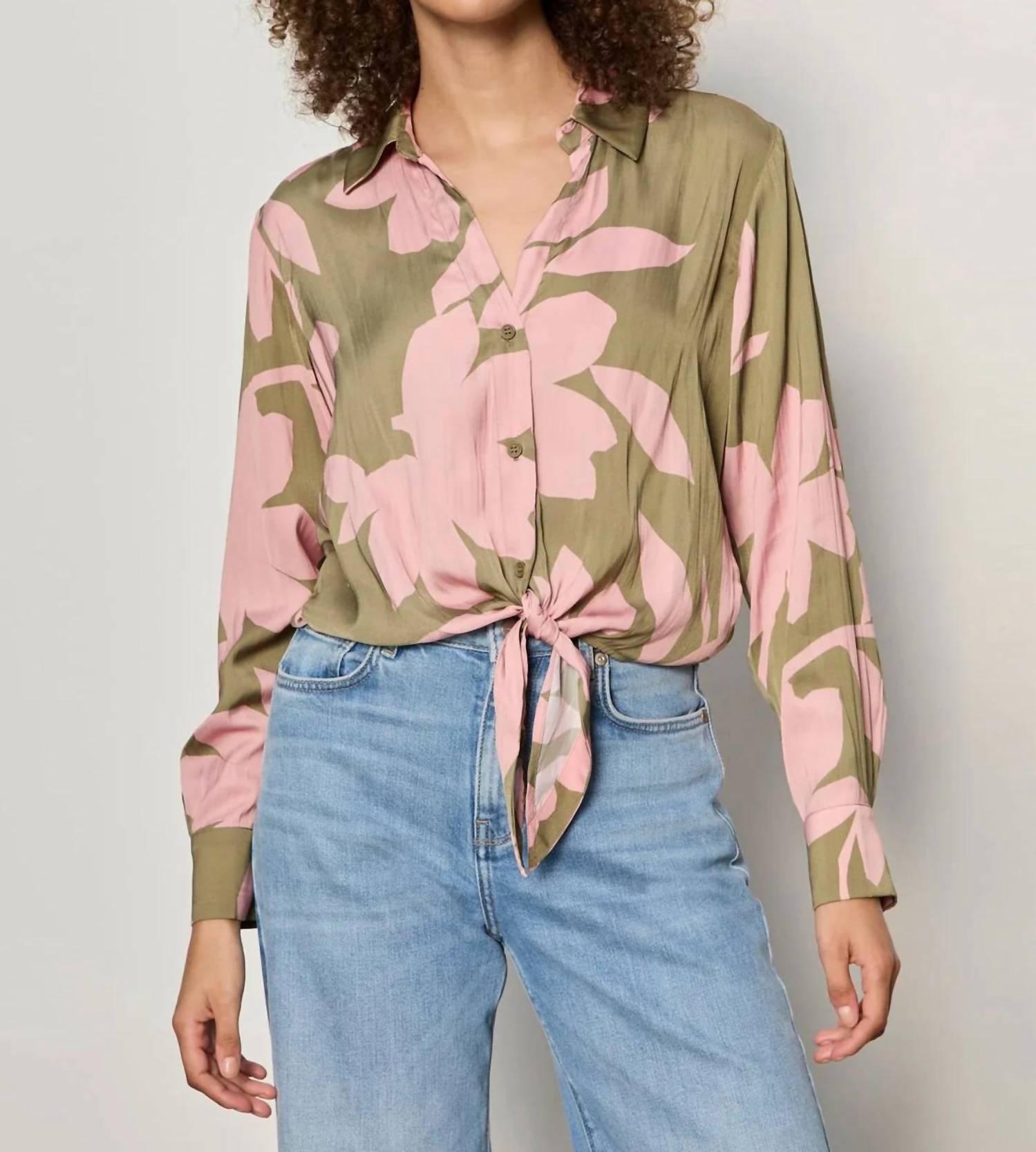 Sanctuary - Lover Tie Long Sleeve Floral Shirt