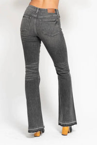 Judy Blue - Mid Rise Tummy Control Release Hem Flare Jeans