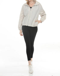 Joseph Ribkoff - High Neck Zip-up Windbreaker