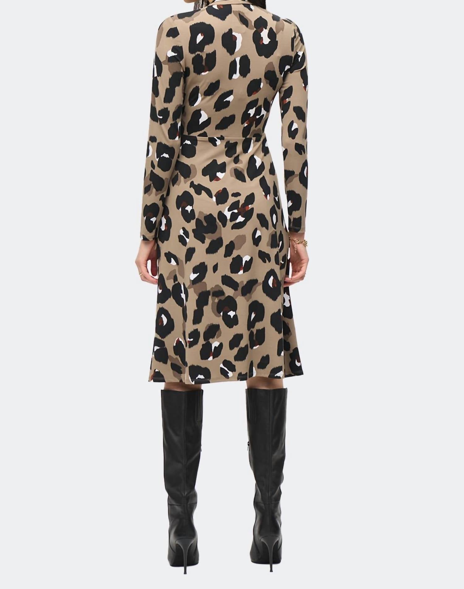 Joseph Ribkoff - Animal Print Wrap Dress