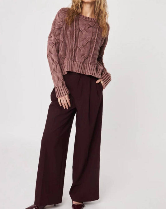 John + Jenn - Vintage Cotton Cable Knit Sweater