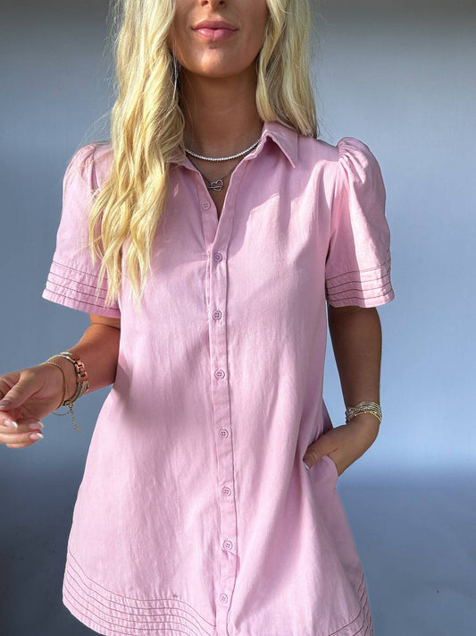 &Merci - Women's Stella Button Down Mini Dress