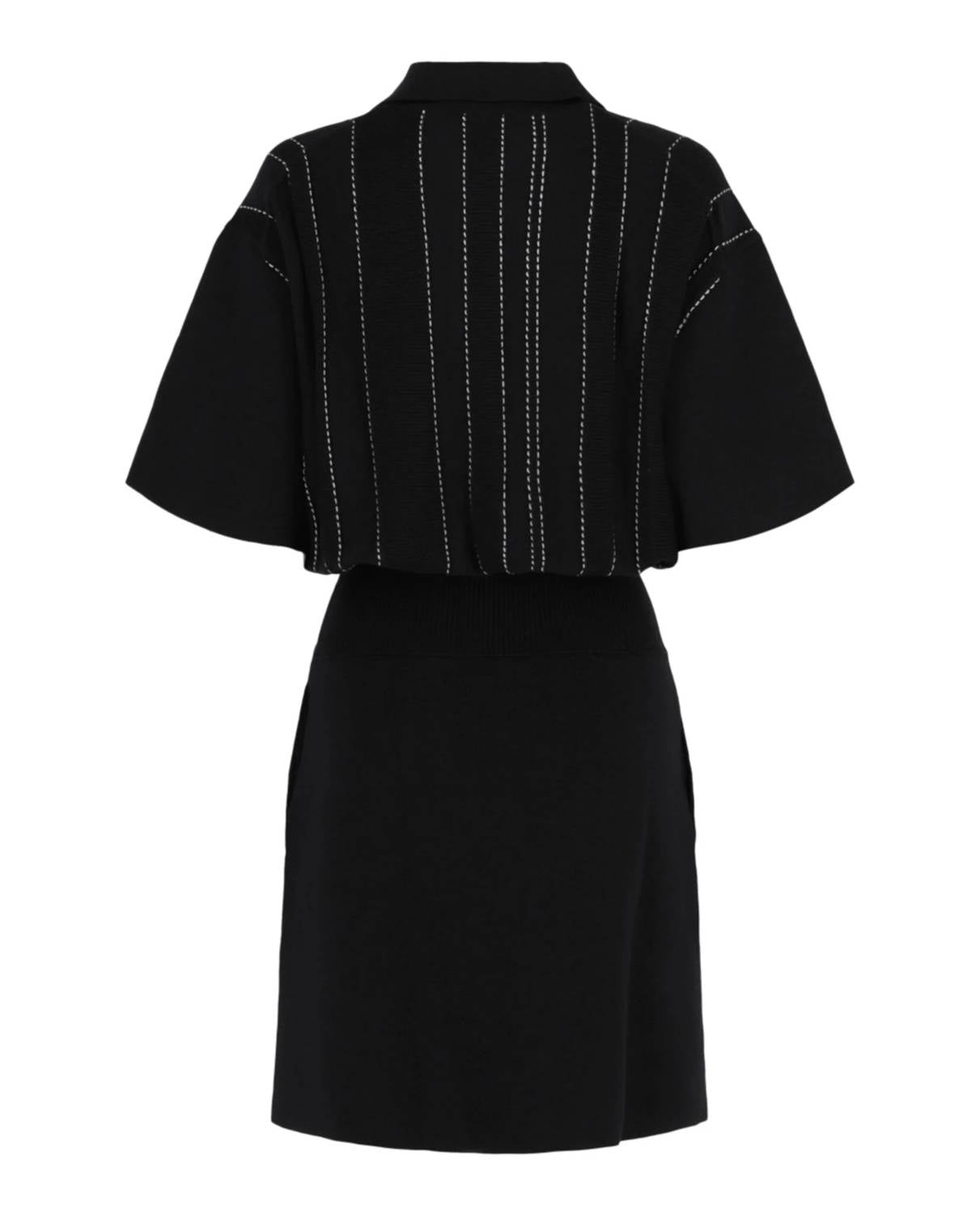 Salvatore Ferragamo - Women's Contrast Stitch Knit Dress