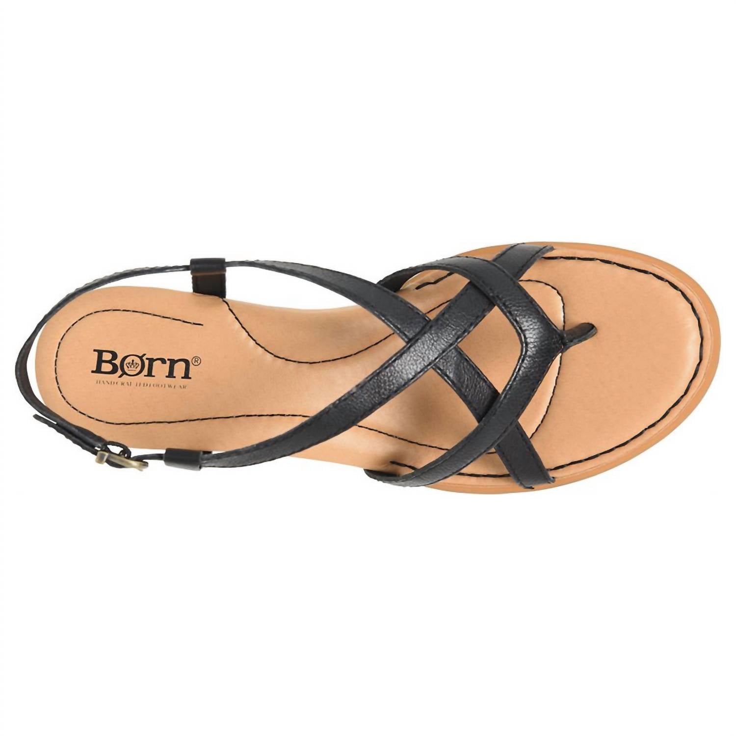 Born Women's Sibyl Sandal in black - women's sandal - detail view