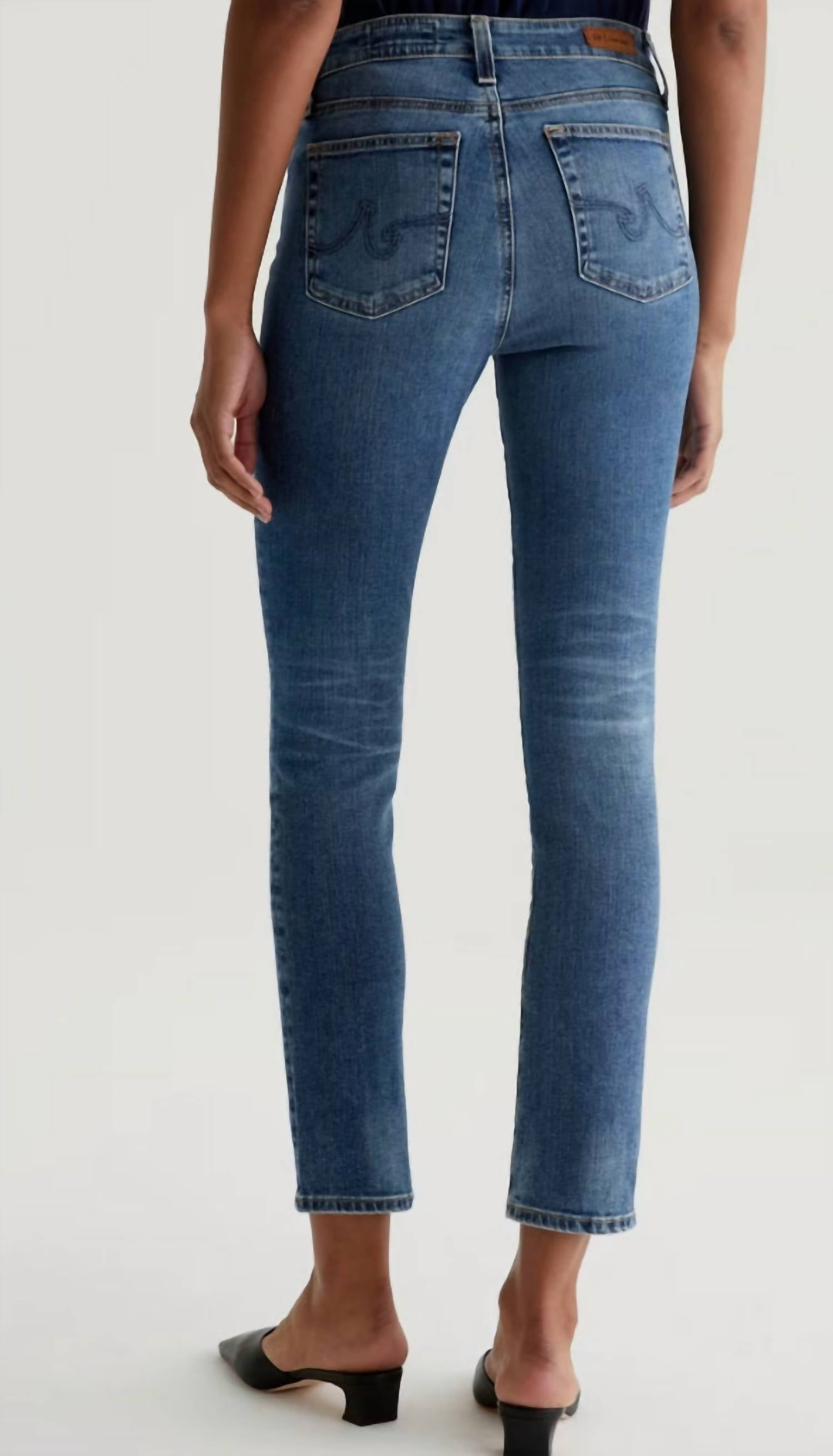 Ag Jeans - High Rise Slim Straight Jeans