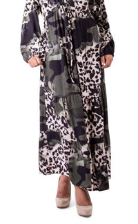 Gigi Moda - Safari Print Maxi Dress