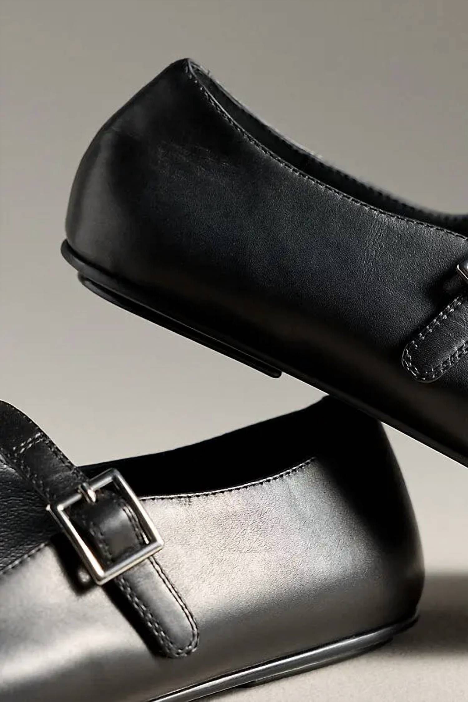 Jeffrey Campbell Women's Elise Leather Mary Jane Flats in black - women's flats - alternate view