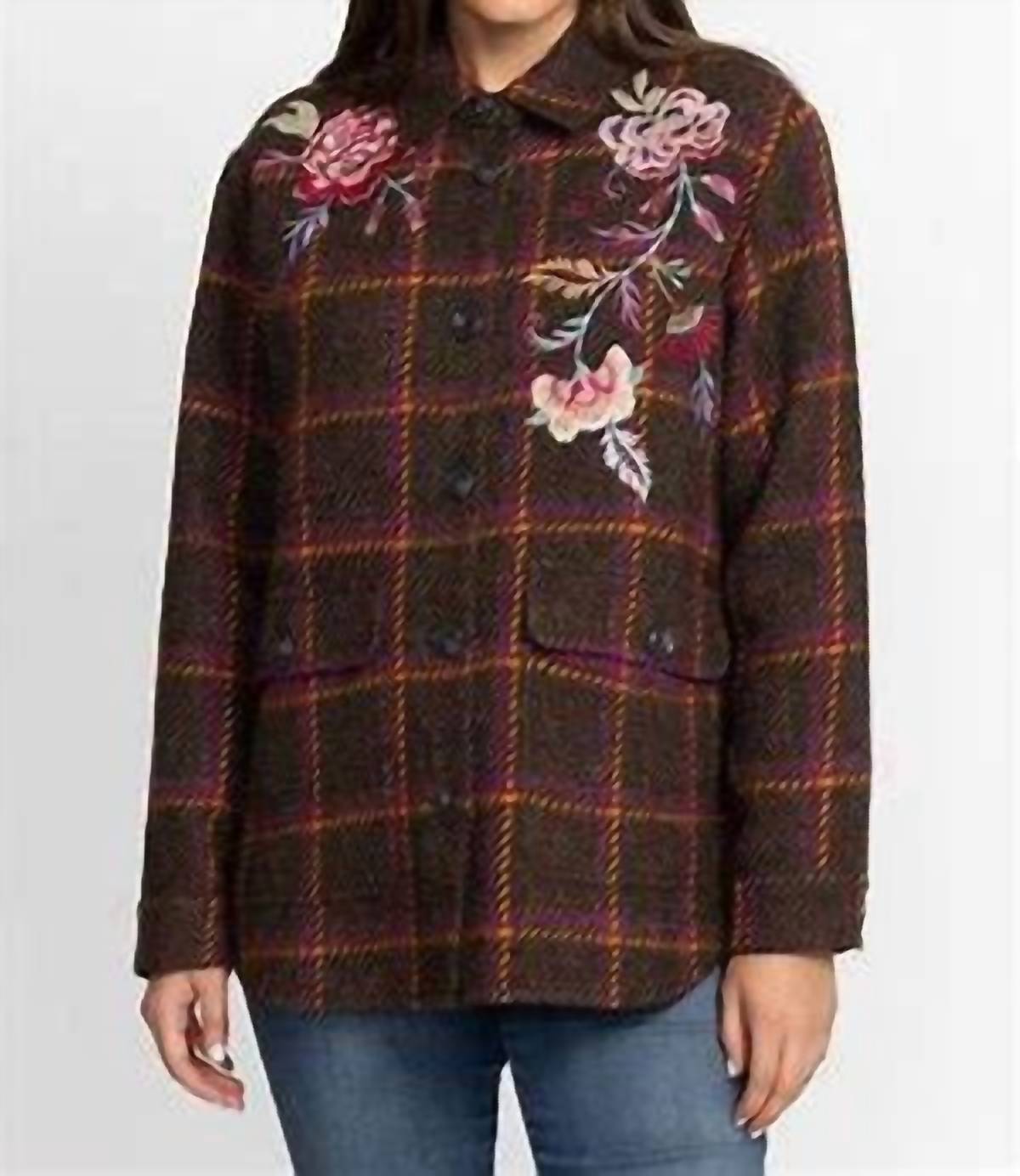 Johnny Was - Garnet Plaid Shirt jacket