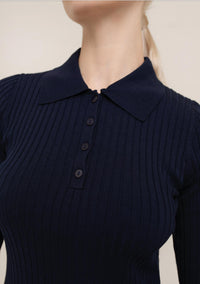 Paper Label - Leona Rib Polo Shirt