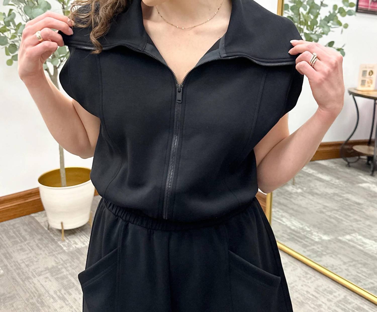 Rae Mode - Luxe Cap Sleeve Romper