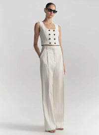 A.L.C. - Darcy Linen Pinstripe Top
