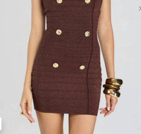 Retrofete - Harlynn Knit Metallic Dress