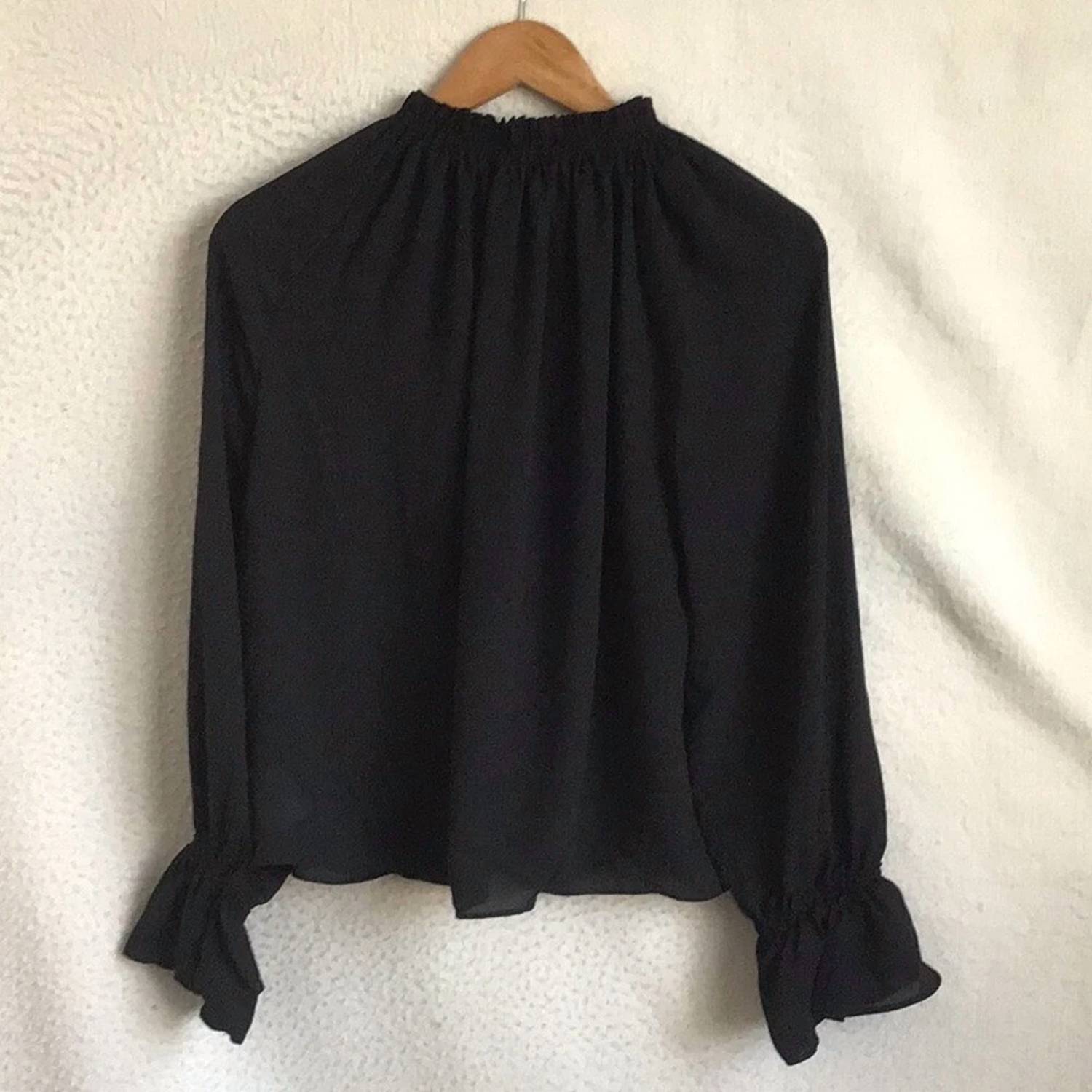 Madewell - Long-sleeve Tie-neck Top