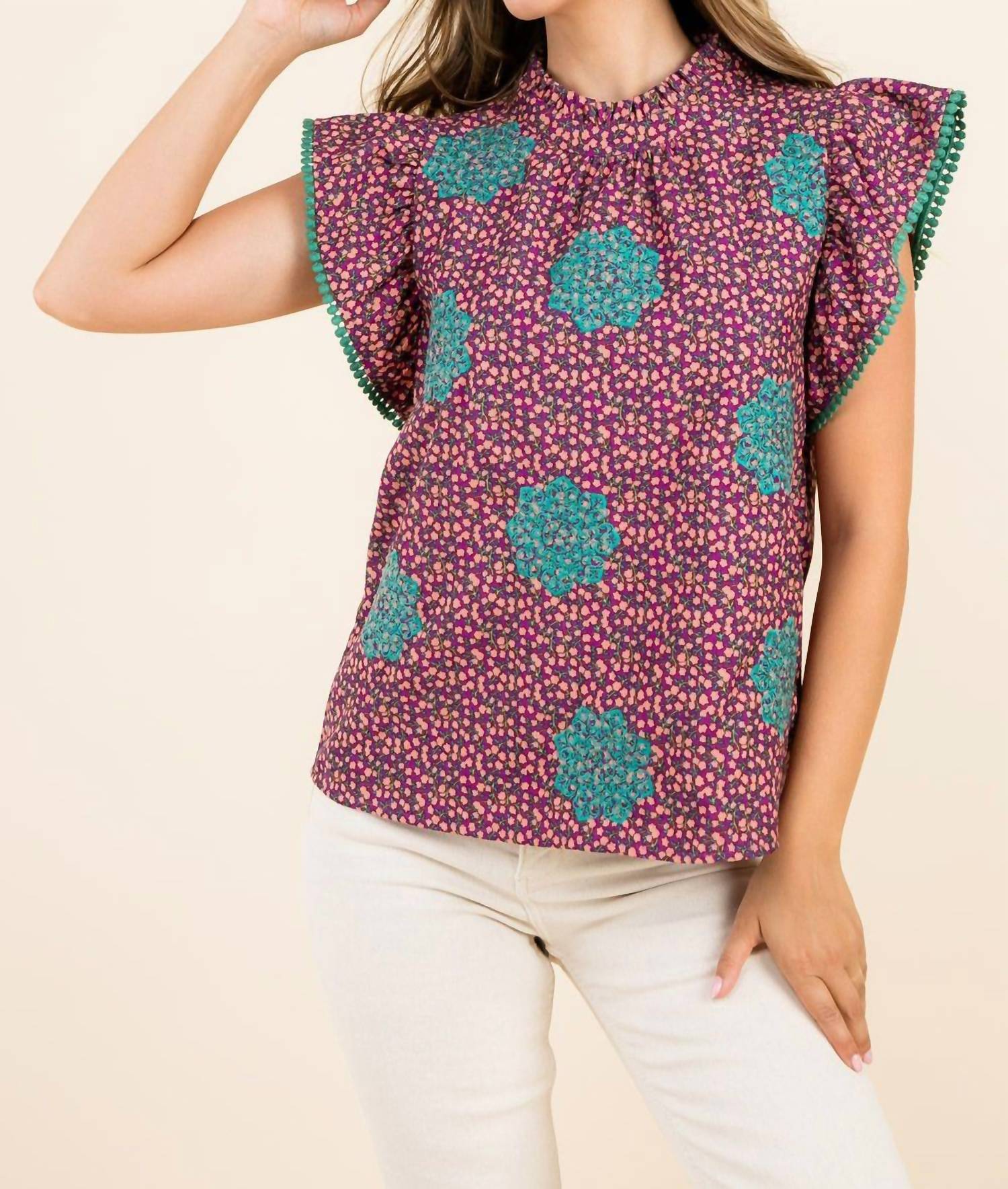 Thml - Twists & Turns Flutter Sleeve Top
