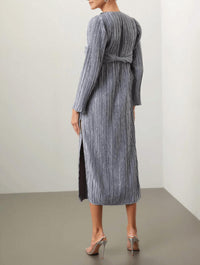 Marina Moscone - Twist Front Midi Dress