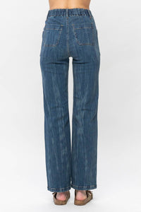 Judy Blue - High Elastic Waist Vintage Straight Leg Jeans
