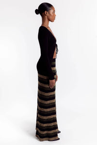 Ganni - Ribbed Merino Maxi Skirt