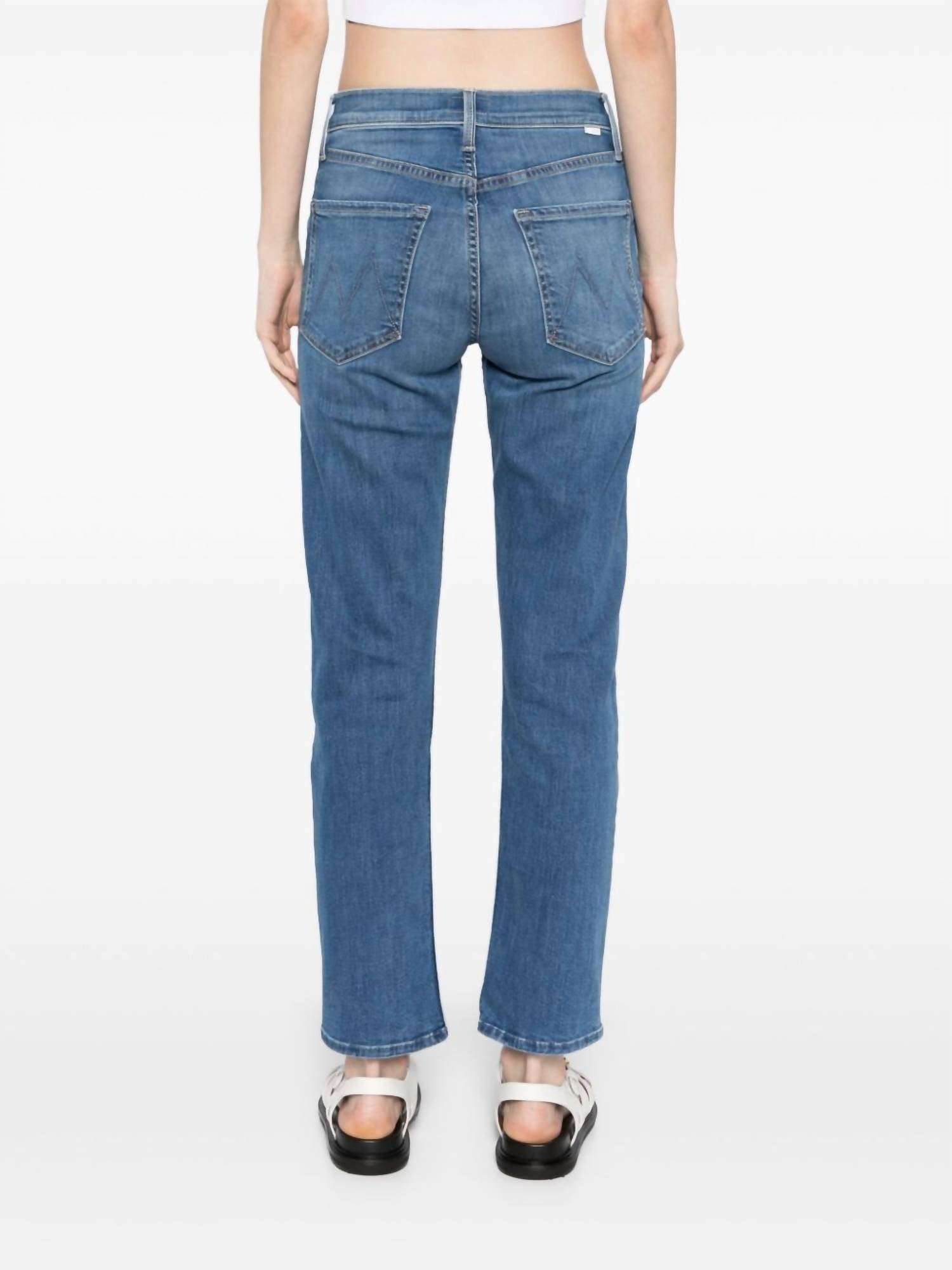 Mother - Mid Rise Ankle Straight-leg Jean