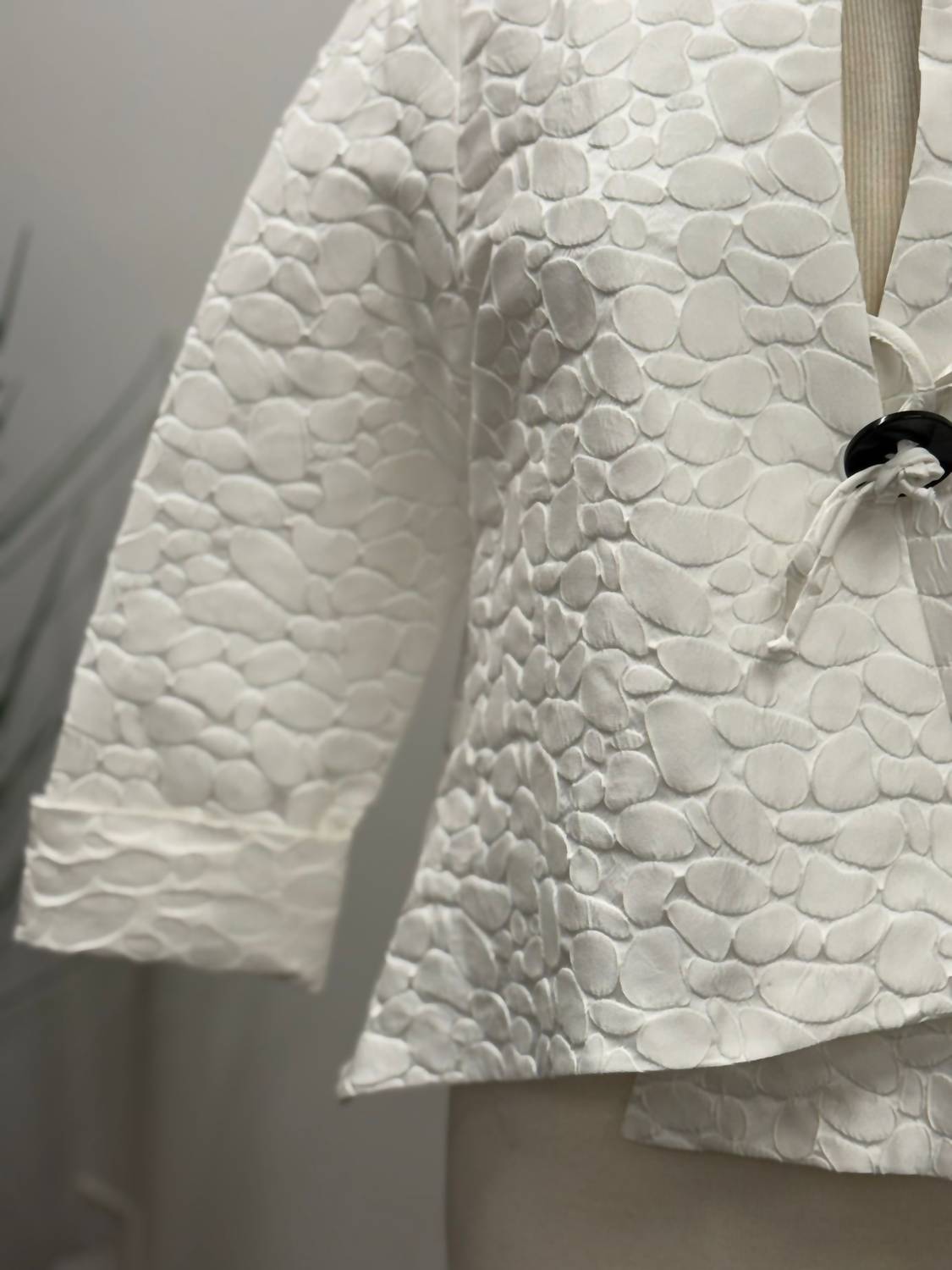 Ic Collection - Jacquard High-low Asymmetric Jacket