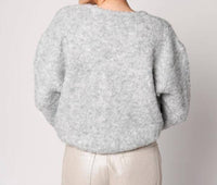 Frnch - Camelia Boucle Balloon Sleeve Pullover Sweater