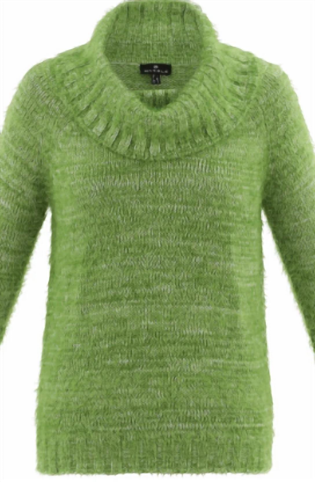 Marble - Women's Cowl Neck Cozy Sweater