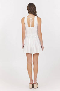Vintage Havana Kenzie Dress in white - women's dress - detail view