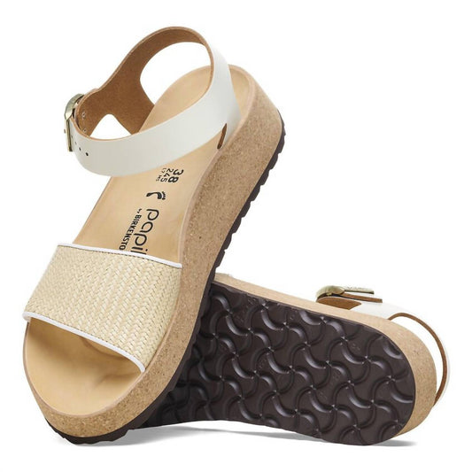 Birkenstock - Women's Glenda Raffia Leather Sandals - Medium/Narrow