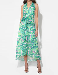 Adelyn Rae - Margot Wrap Tie Waist Printed Maxi Dress