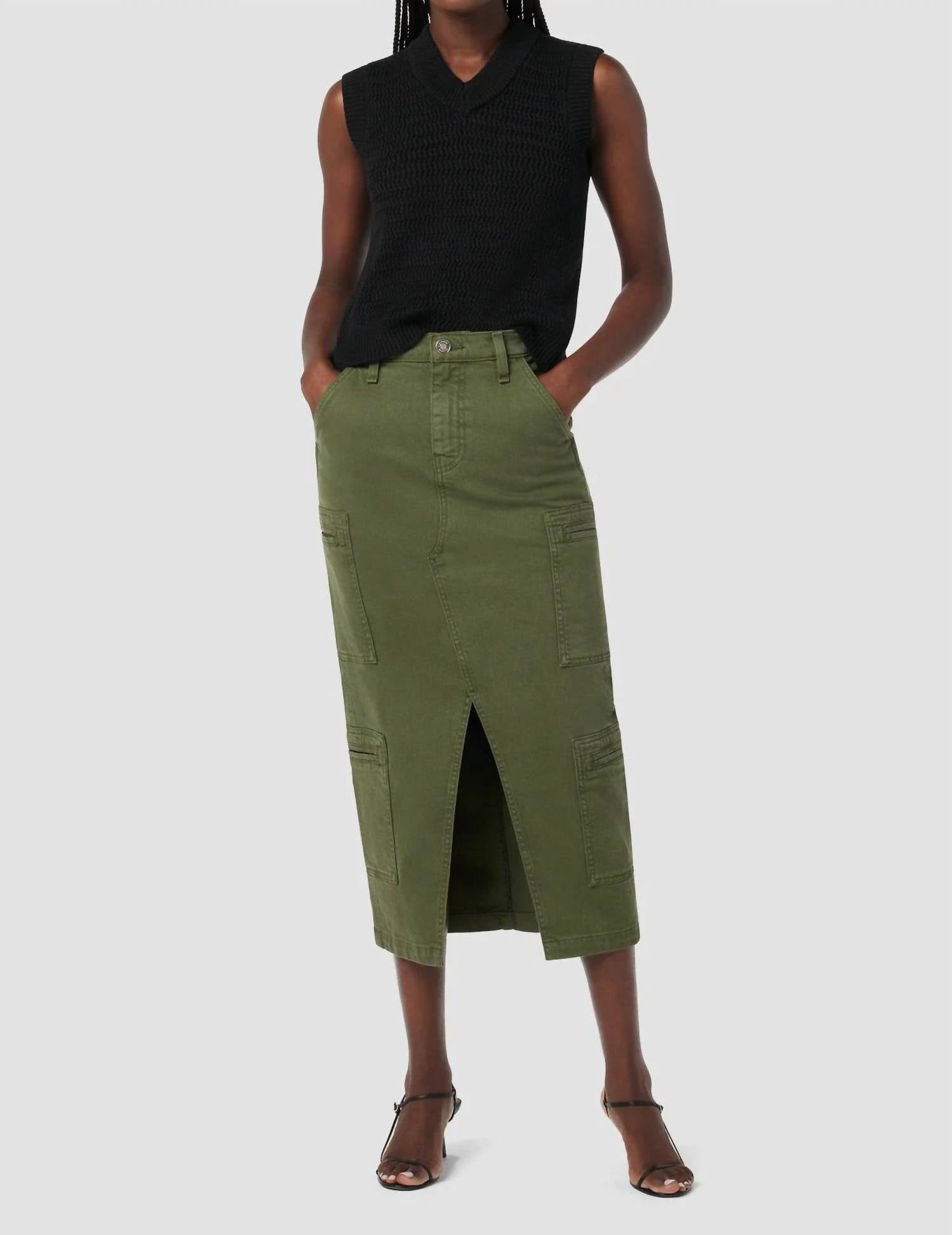 Hudson - Reconstructed Skirt with Cargo Welt Pockets