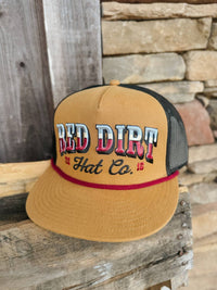 Red Dirt Hat Company - Men's Countrified 5-panel Flat Rope Snapback Cap