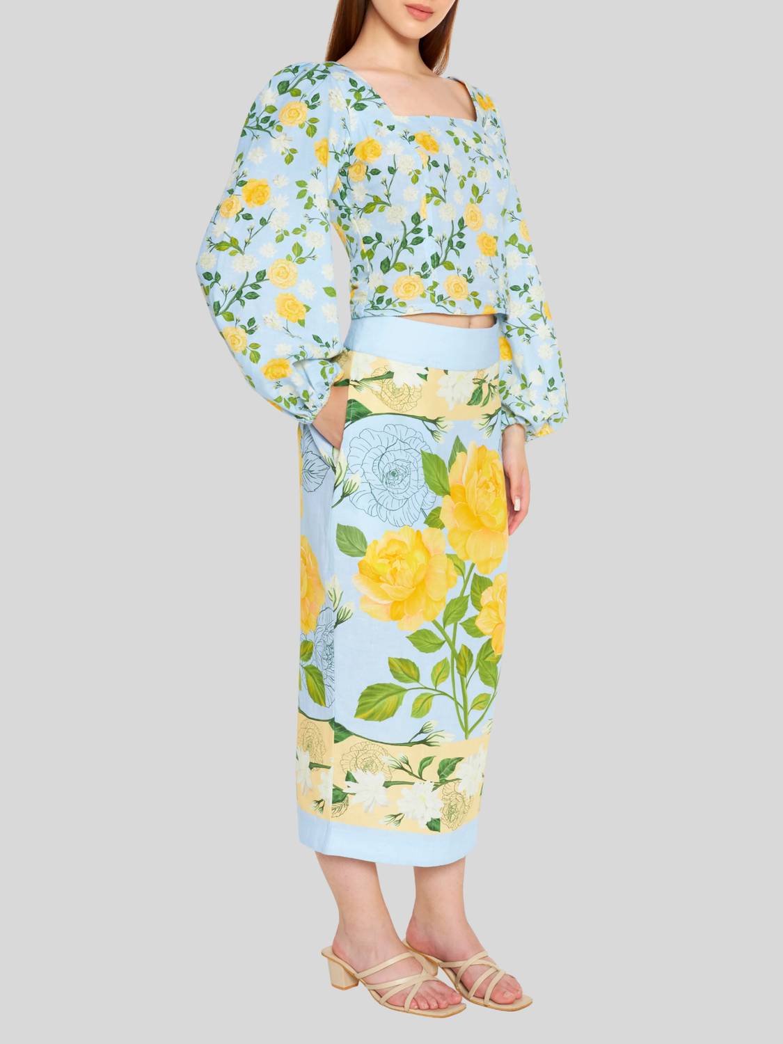 Verandah - Scarf Pencil Skirt