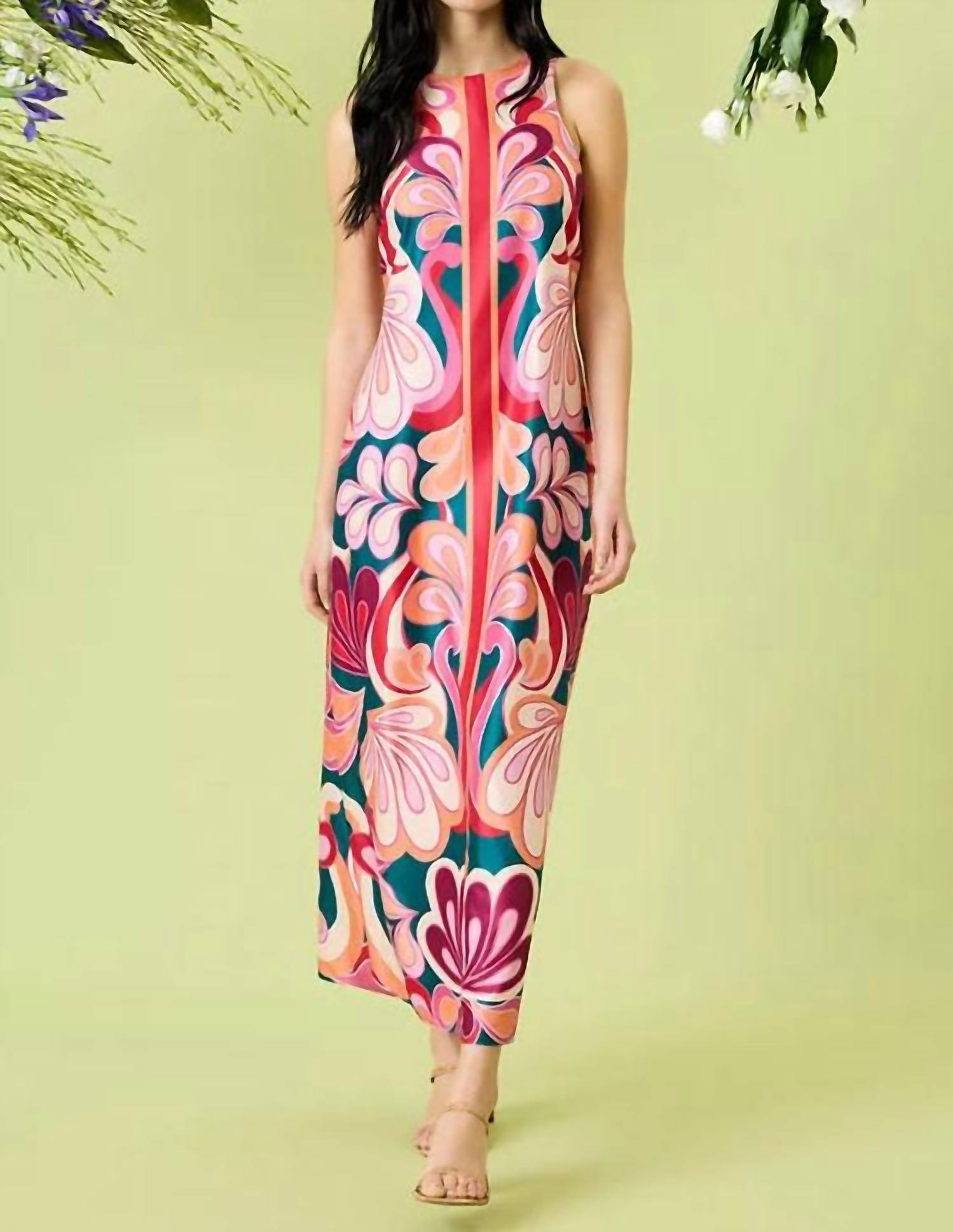 Donna Morgan - Women's Mod Print Maxi Dress