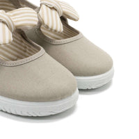 Victoria - Girls' Slip On Canvas Bow Shoes