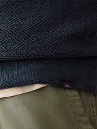 Faherty Whitewater 1/4 Zip Sweater in fjord - men's shirt - alternate view